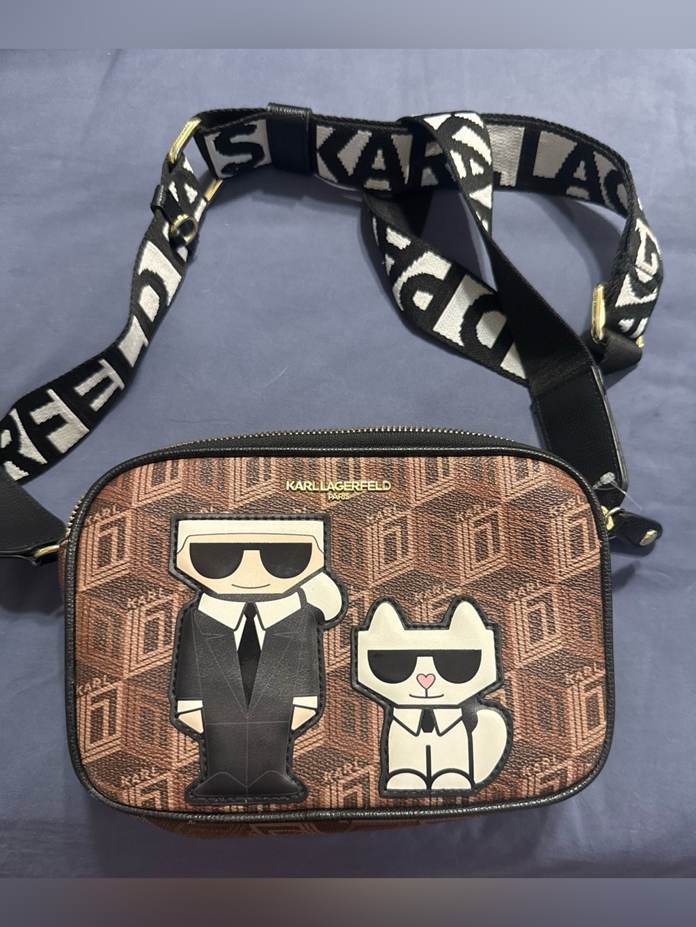 Karl Lagerfeld crossbody purse.